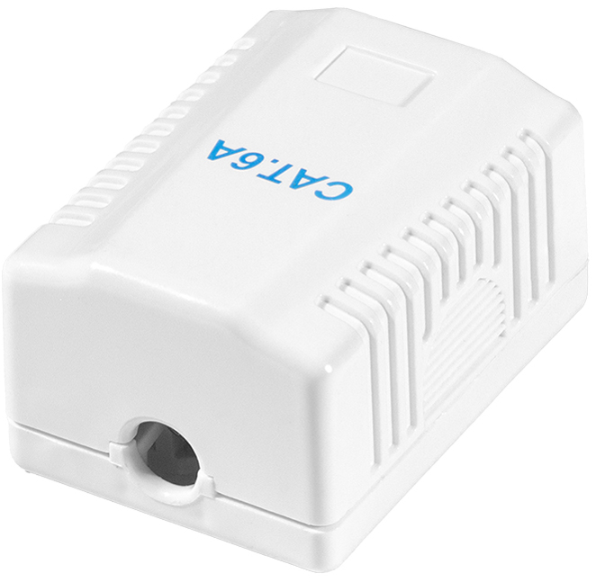 LogiLink Prise RJ45 cat. 6A avec boîtier en saillie, 1x RJ45