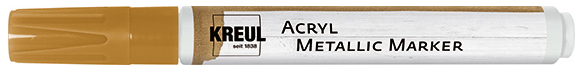 KREUL Marqueur 'Acryl Metallic' médium, pointe ogive, argent