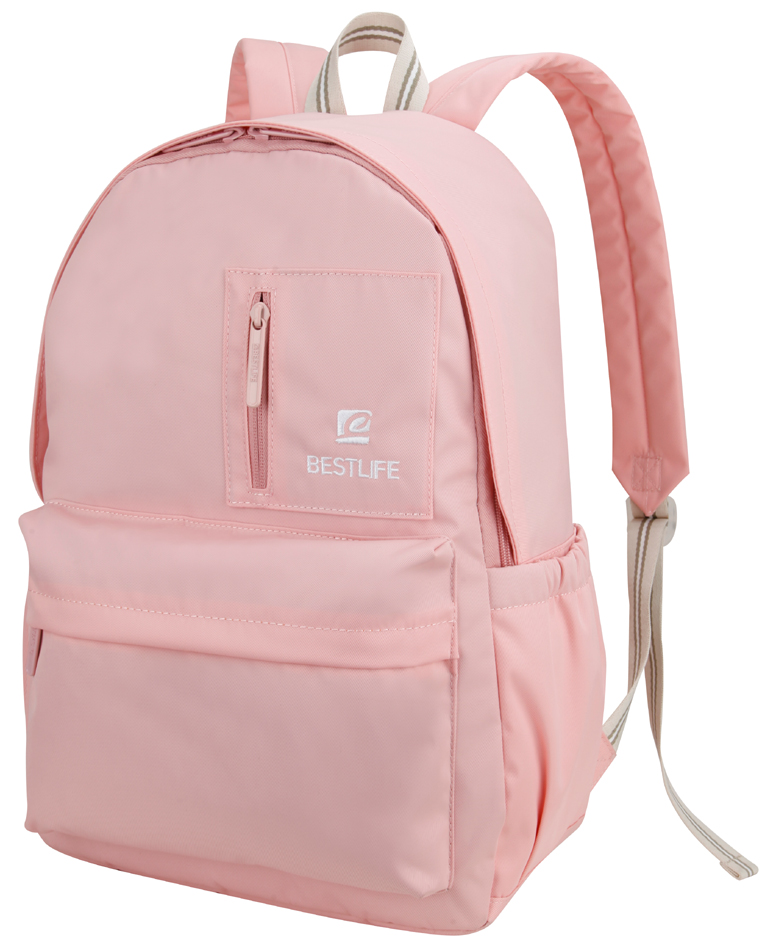 BESTLIFE School Sac à dos pour laptop COL RAINBOW, rose
