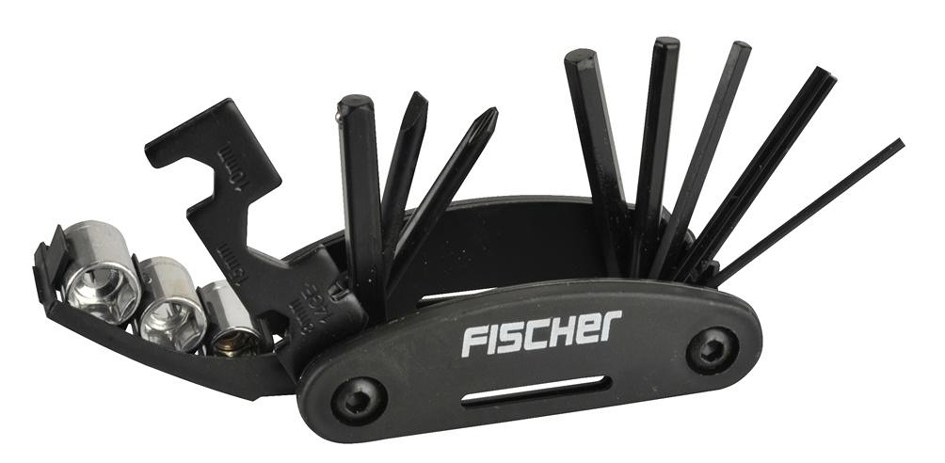 FISCHER Kit multifonctions de réparation de vélo, 14 pièces