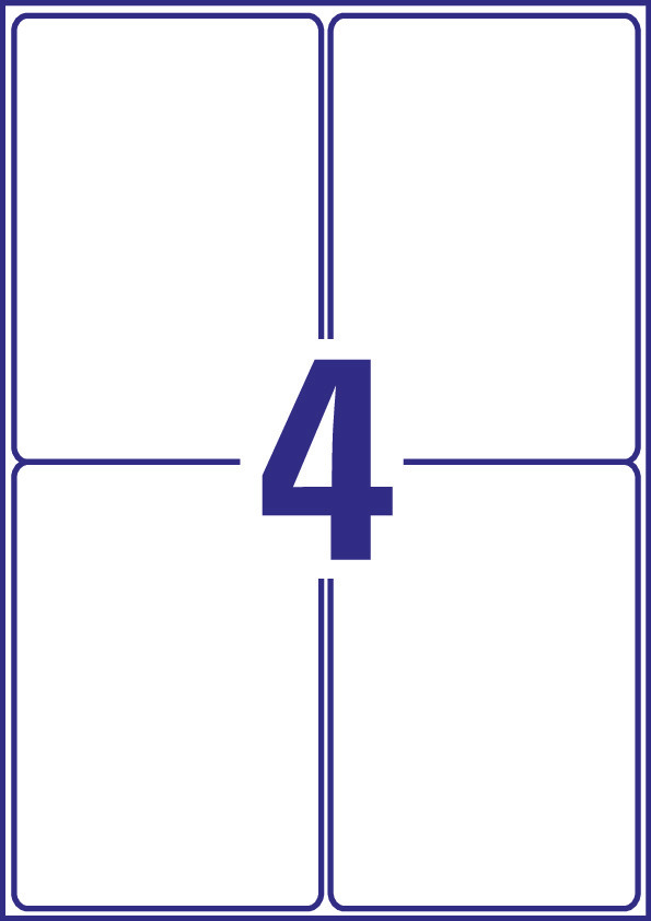 AVERY Zweckform Étiquette d'expédition, 99,1x143,5 mm, blanc