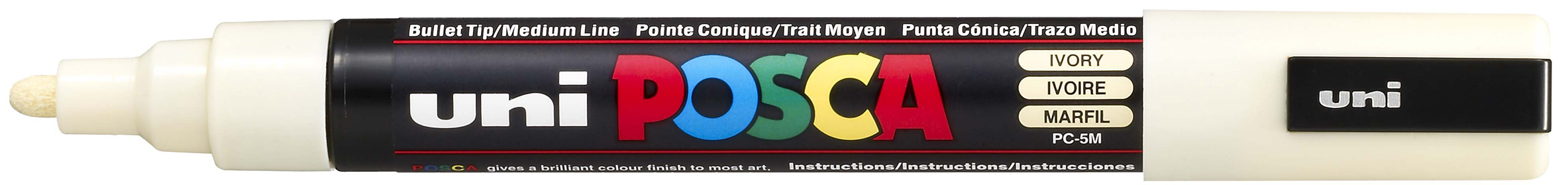 POSCA Marqueur à pigment PC-5M, ivoire