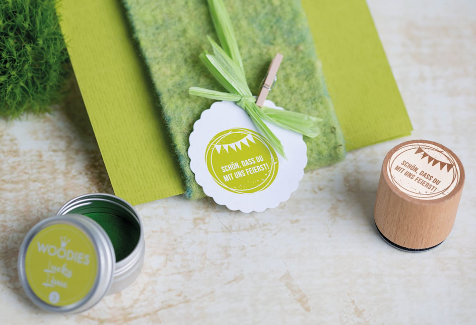 COLOP Tampon à motif Woodies 'Save The date' Save the date