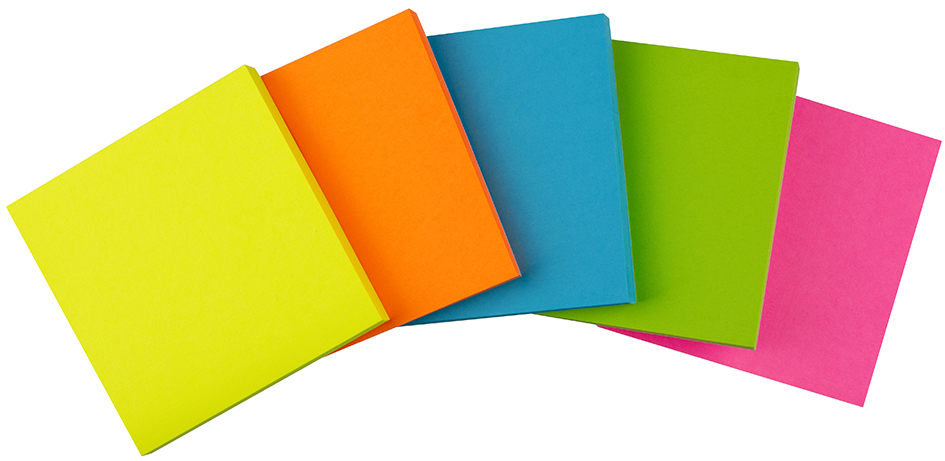 Kores Note adhésive 'NEON', 75 x 75 mm, uni, vert fluo uni 75 x 75 mm 100 feuilles / bloc vert fluo 1