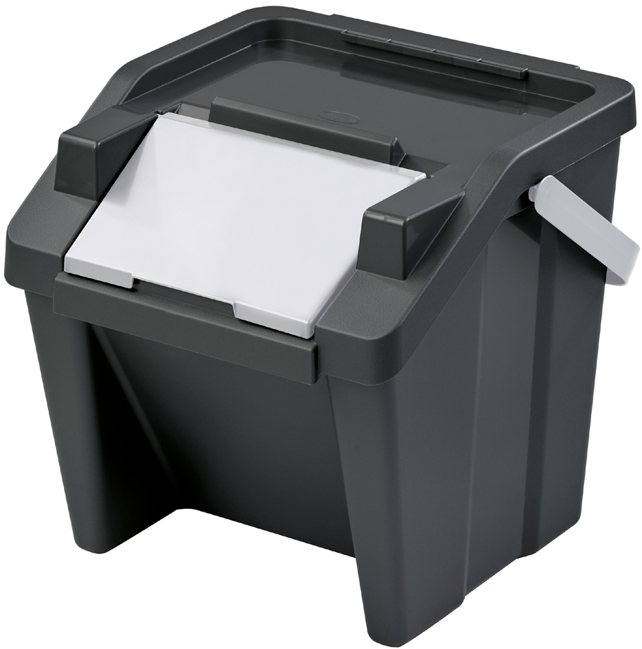 Poubelles de tri sélectif, plastique