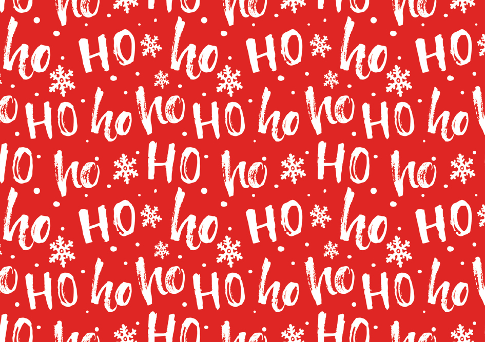 SUSY CARD Papier cadeau de Noël 'Ho Ho Ho'