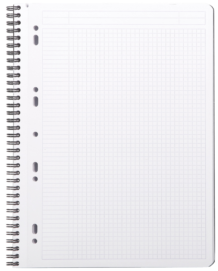 RHODIA Cahier à spirale 'Note Book', A4+, quadrillé 5x5,noir