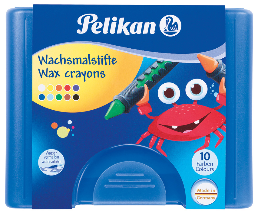 Crayons à la cire, manchon coulissant