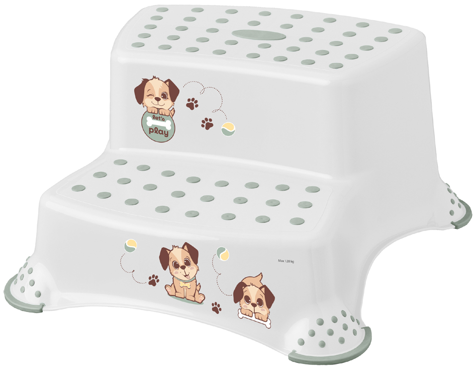 keeeper kids Marchepied 'igor dogs', 2 niveaux, blanc