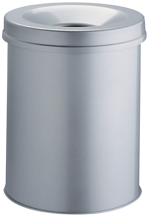 DURABLE Poubelle SAFE, rond, 30 litres, gris