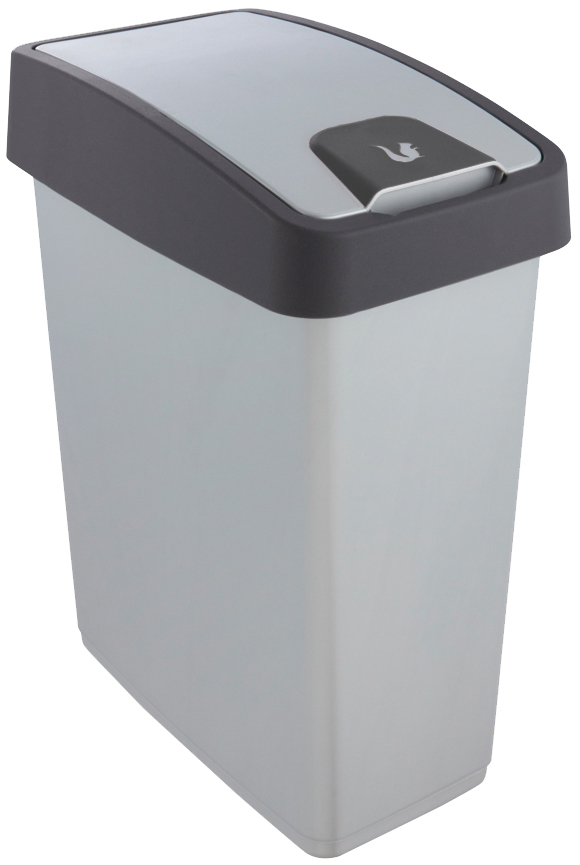 keeeper Poubelle 'magne', 25 litres, argent / anthracite