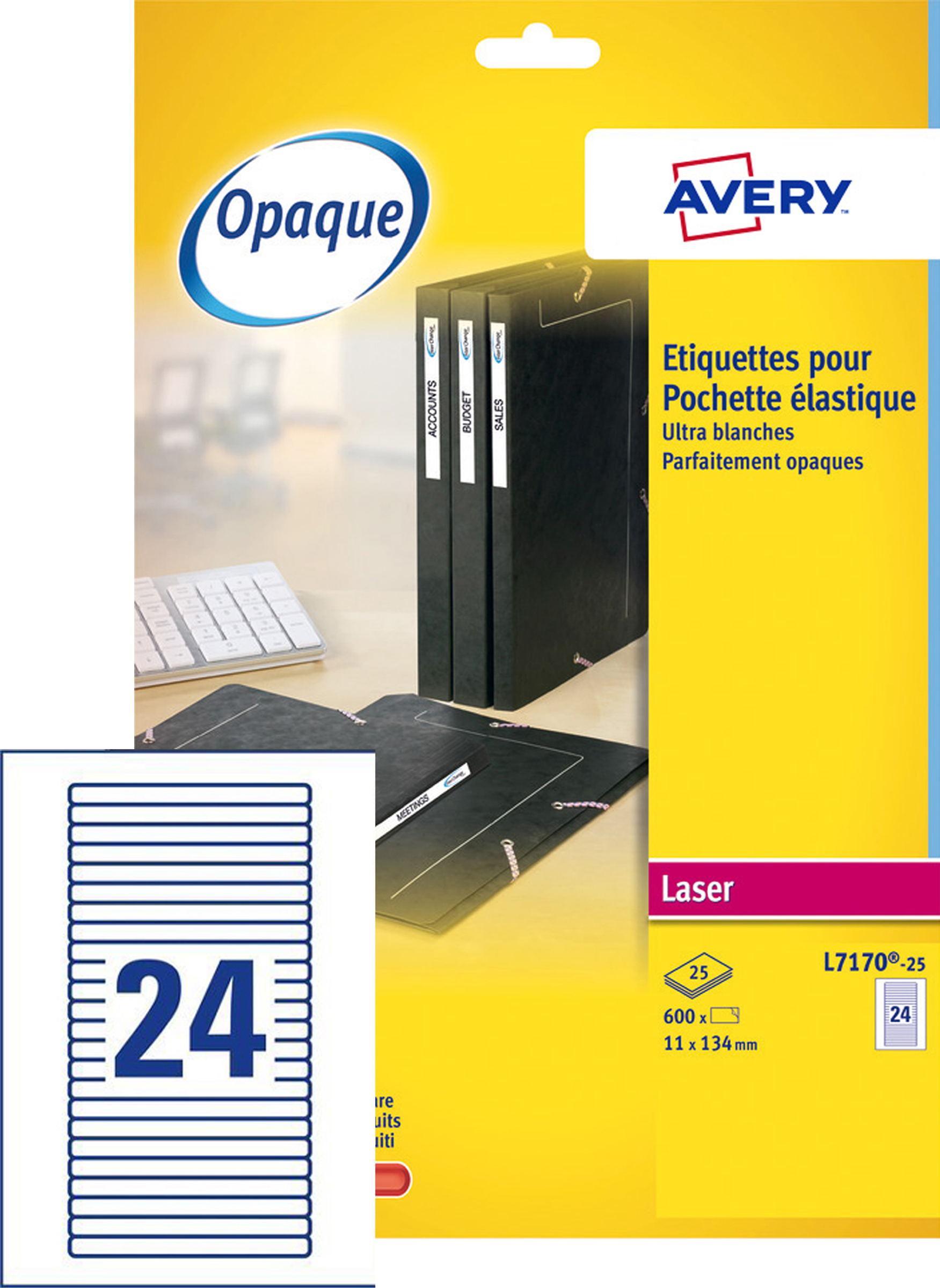 Etiquettes imprimées étroites