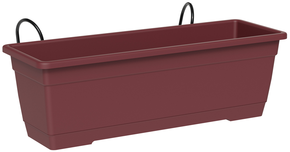 tera Kit de jardinière 'Birka', support inclus, rouge foncé