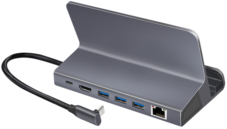 Station d'accueil USB 3.2 (Gen 1) avec support, 6 ports