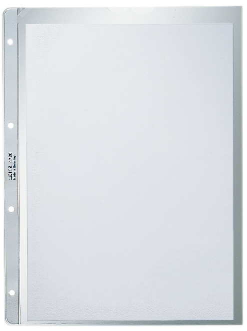 LEITZ Pochette perforée extra solide, format A4, PP, 0,13 mm