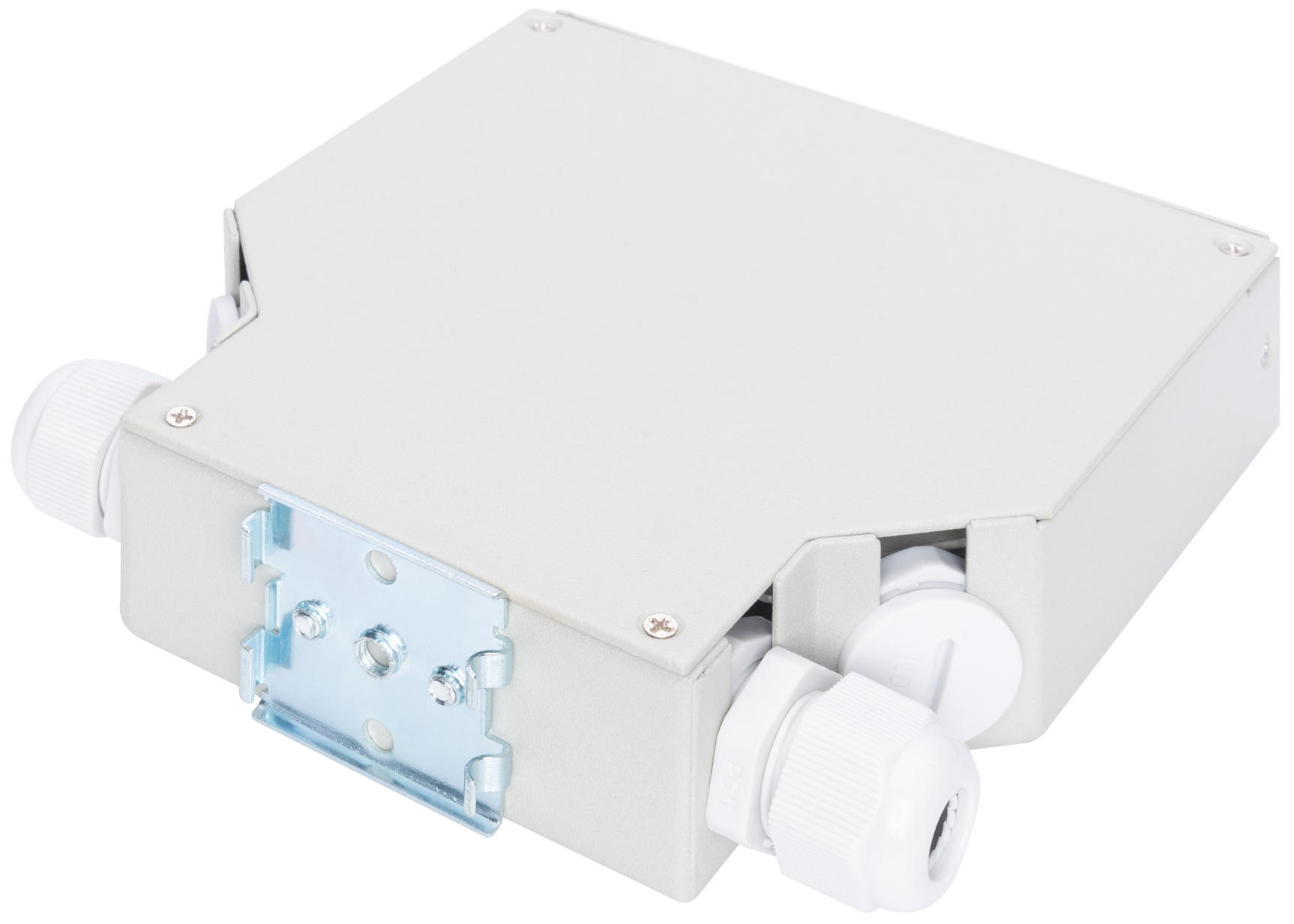 Boîte d'épissure pour rails DIN, vue arrière