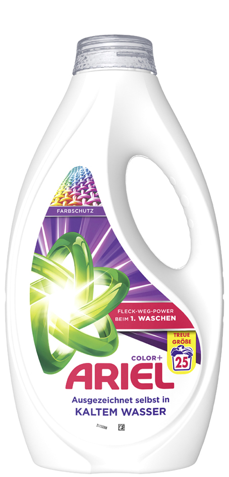 Lessives liquides, couleur