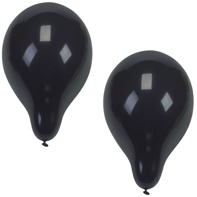 PAPSTAR Ballon de baudruche, diamètre: 250 mm, noir