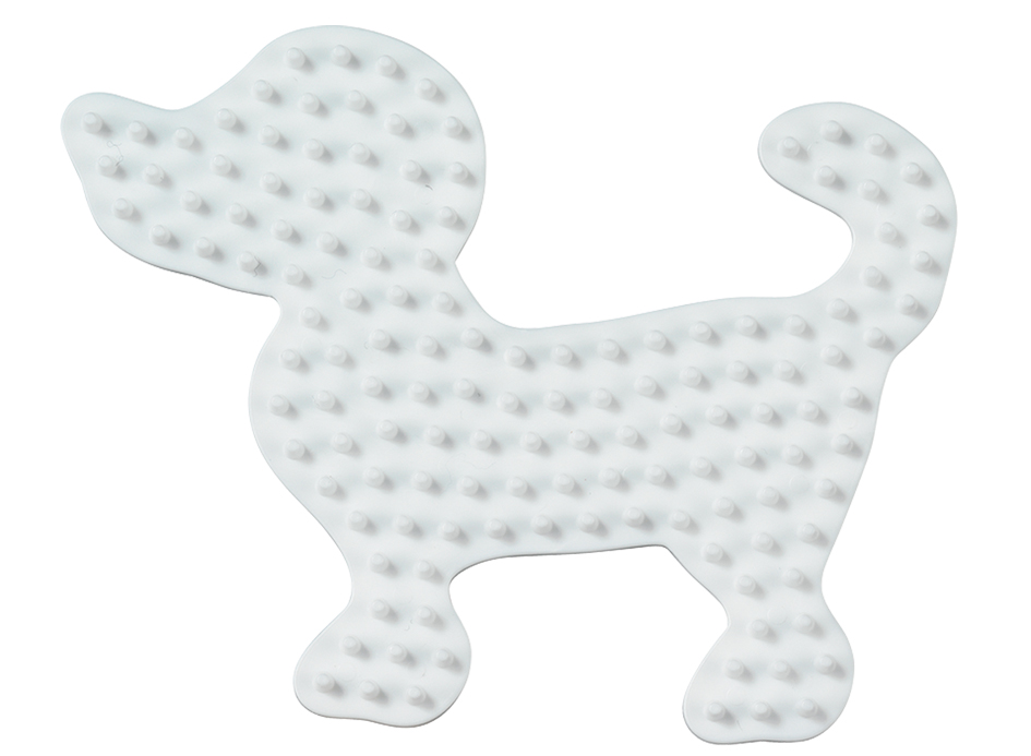 Hama Plaque pour perles midi 'Petit chien', blanc