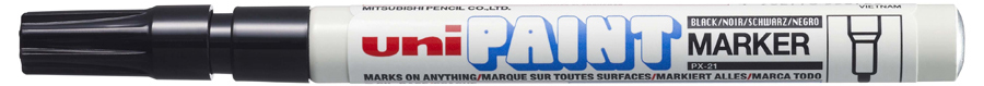 Marqueur permanent PAINT PX21, noir