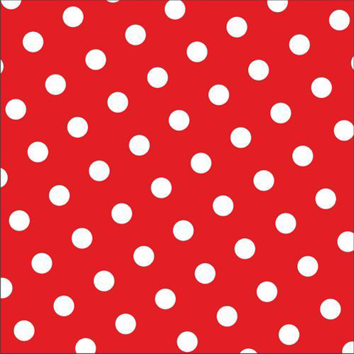 PAPSTAR Serviette à motif 'Dots', 330 x 330 mm, rouge