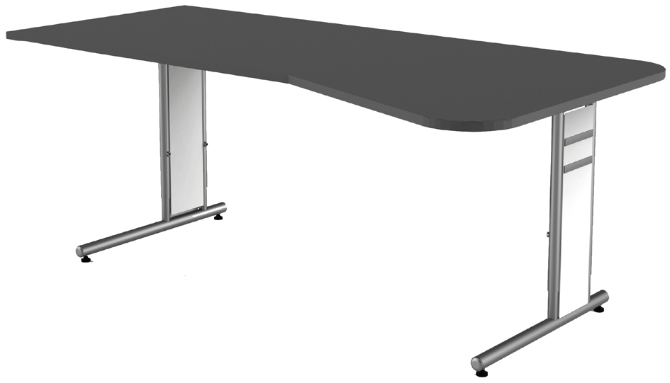 kerkmann Table d'appoint Form 4, (L)1.000 mm, anthracite