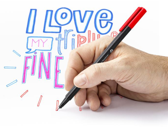 STAEDTLER Fineliner triplus BRILLIANT COLOURS, boîte de 12