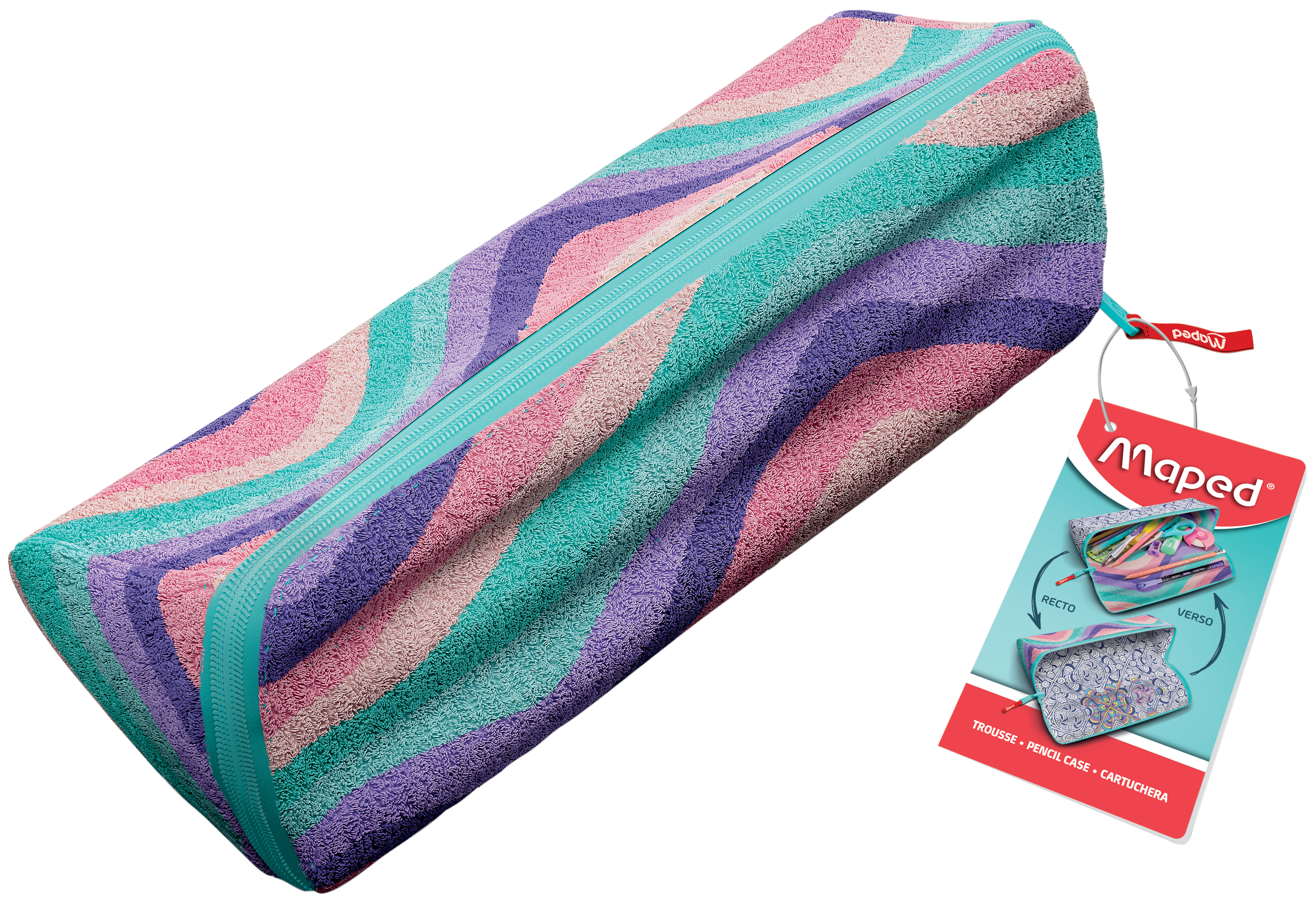 Maped Trousse XXL EFFECT 'PASTEL SOFTY WAVES'