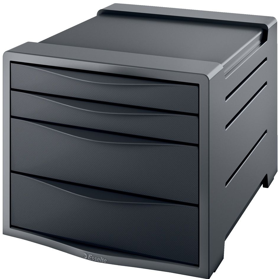 Esselte Module de classement Europost, 4 tiroirs, gris /noir