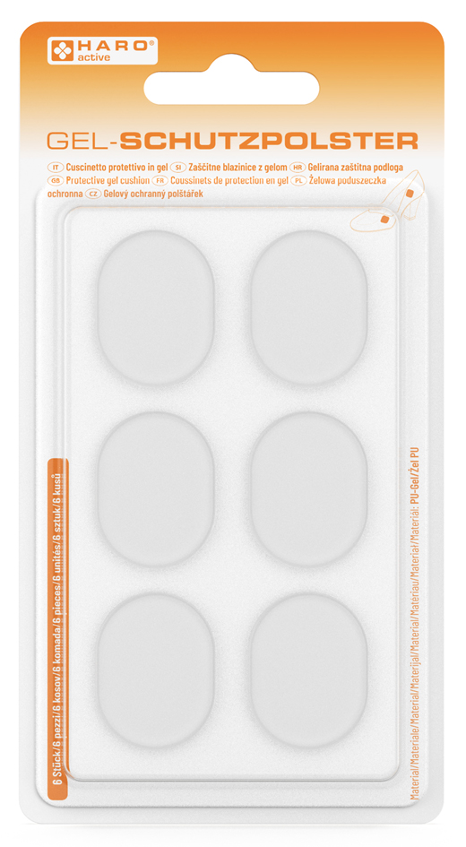 HARO Coussinet de protection en gel pour les pieds, set de 6