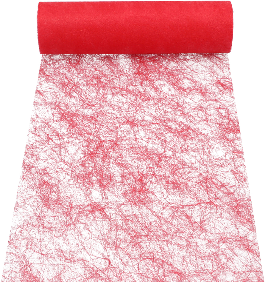 PAPSTAR Chemin de table / ruban décoratif 'Sizoflor', rouge