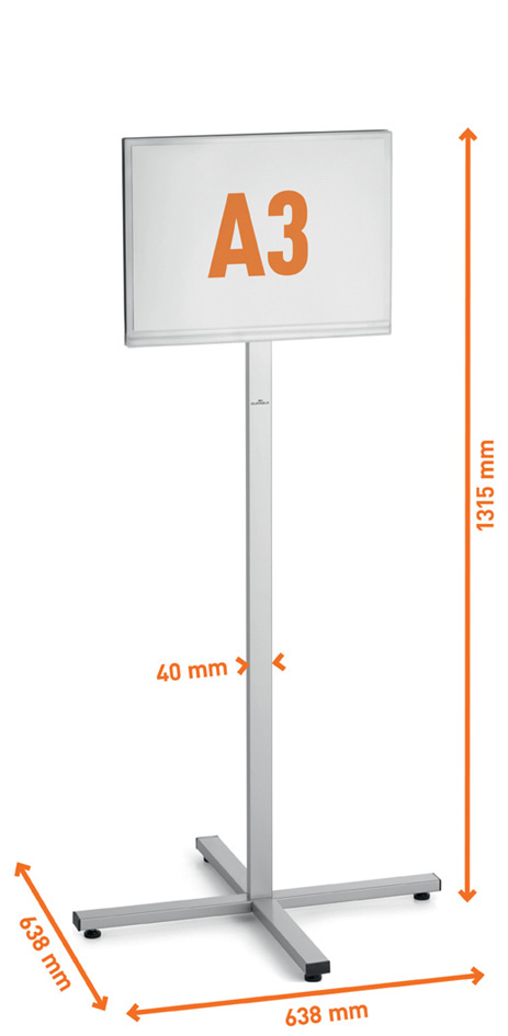 Vue détaillée : porte-infos INFO STAND OUTDOOR, A3 paysage