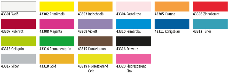 Aperçu des couleurs
