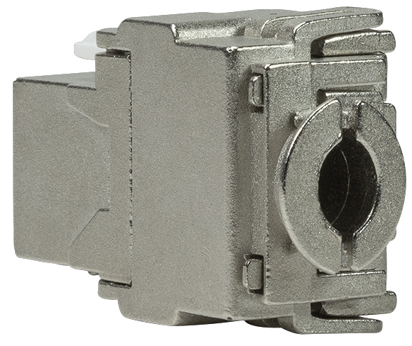 Module Keystone Cat.6A, classe EA, blindé, connexion STP 180°