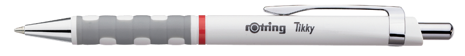 rotring Stylo à bille rétractable Tikky, blanc