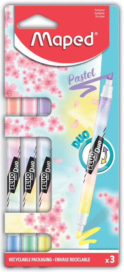 Sets surligneurs double pointe