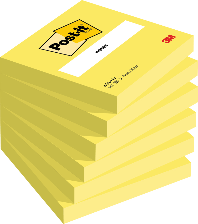 Post-it Bloc-note adhésif, 127 x 76 mm, jaune