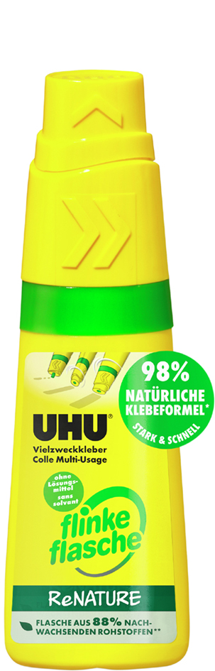 UHU Colle multi-usage flinke flasche ReNature, 40 g