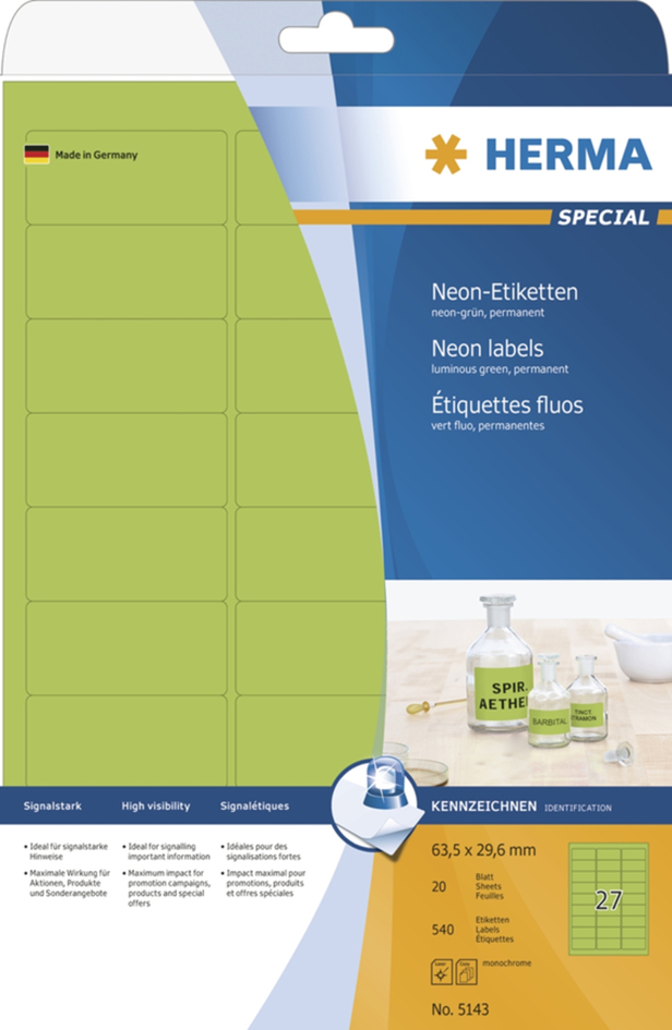 Visuel de référence: Etiquettes fluos SPECIAL