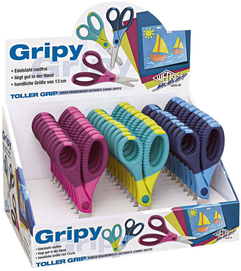 WEDO Ciseaux de bricolage Gripy, rond, longueur: 130 mm