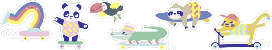 Set de diamond painting SKATE, motifs