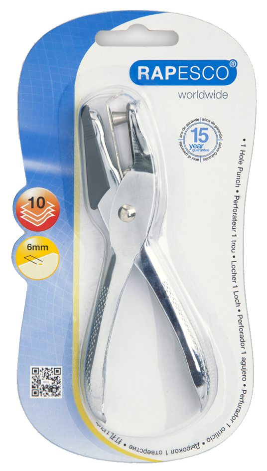 Perforateur 1 trou "25", sur carte blister