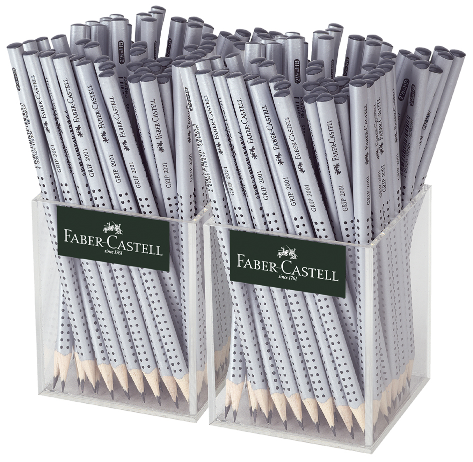 FABER-CASTELL Crayon GRIP 2001, dans un pot