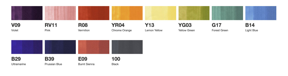 aperçu des couleurs