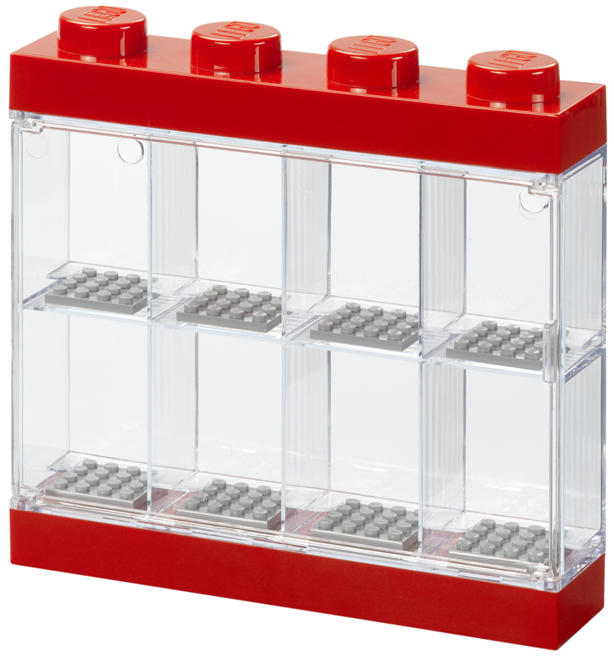 LEGO Vitrine pour figurines DISPLAY CASE 8, rouge