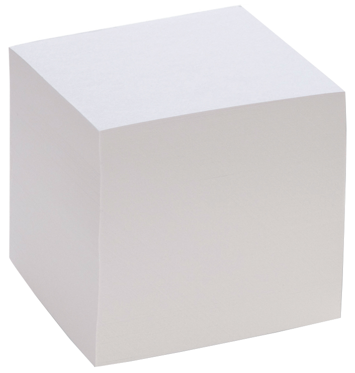 folia Bloc cube, 90 x 90 mm, 700 feuilles, blanc