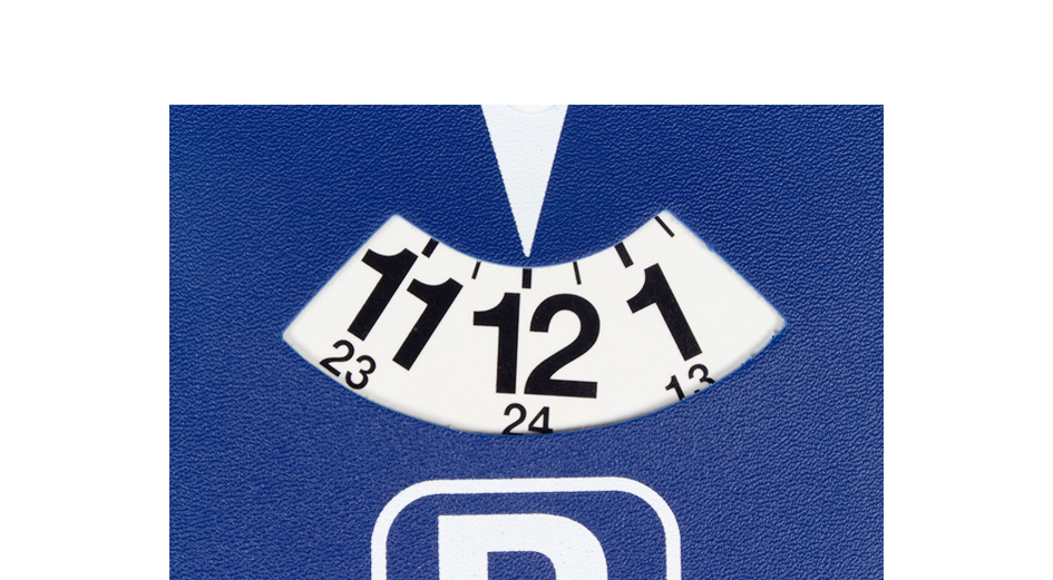 Kangaro Disque de stationnement, affichage 24 heures, bleu