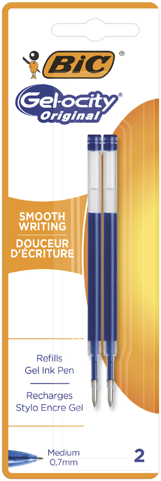 BIC Recharge pour stylo à encre gel, bleu