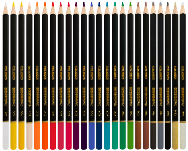 Aperçu des couleurs, étui de 24