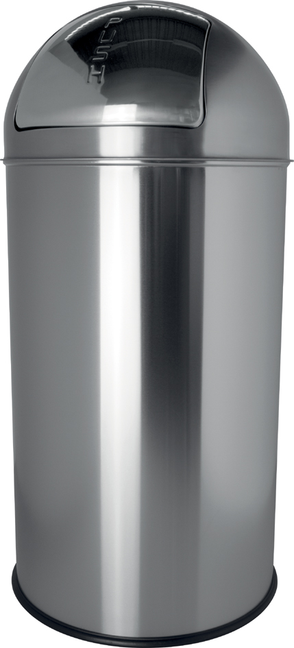 Poubelle "the dome", argent
